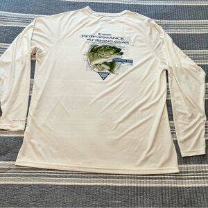 Columbia PFG Long Sleeve Shirt - XXL - White